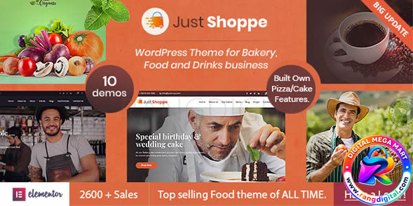 Full Features List: Beautiful Design Fully Responsive Loads in seconds Drag Drop page builder Elementor 40+ Custom Elementor modules for effortless website building. Highly Customizable Custom Page Templates 100% Liquid width Page without sidebar SEO Friendly Styled Custom post types implementation (powered by page builder plugin) Font awesome integration Sliding Testimonials 500+ Google fonts integration with theme styler(change font/color of any text you want) Change/preview all fonts from admin Translation Ready, PO/MO files included. Translate easily. Demo content included Clean/well commented Coding Threaded Comments Third level menu Automatic native image resizing Custom Headline and headling text for each page/post/Custom post type. Highlight any text you want. (with beautiful image background) Inbuilt contact us form with validations/gmap integration Frequent updates Well Documented Dedicated Support And much more … Download zip contains: Justshop WordPress theme Detailed Documentation (for theme, slider) Blank child theme Included Plugins: All included Justshop demo content installer etc Notes: Justshop WordPress theme is very well supported, if you have any question, feel free to contact using profile page form. Release History: v13.1 | Date: 16 Jan 2026 - Updated plugins. - Other improvements. v13.0 | Date: 22 Aug 2025 - Major Framework update! - Updated plugins. - Updated WC template file. - Other improvements. v12.6 | Date: 04 Dec 2024 - Updated plugins. - Updated WC template file. - Other improvements. v12.5 | Date: 26 June 2024 - Updated plugins. - Other improvements. v12.4 | Date: 08 Dec 2023 - Updated plugins. - Other improvements. v12.2 | Date: 04 May 2023 - Added even more beautiful demos. More coming soon. - Many other improvements. - Updated plugins. v11.9 | Date: 07 Nov 2021 - Added more beautiful demos. More coming soon. - Many other improvements. v11.6 | Date: 27 Aug 2021 - WP 5.8 ready. - Many other improvements. v11.5 | Date: 29 March 2021 - WP 5.7 ready. - Added 4 more demos, total 10 and counting ! - Other minor improvements. v11.2 | Date: 17 Nov 2020 v11.4 | Date: 11 Dec 2020 - WP 5.6 ready. - Other minor improvements. v11.2 | Date: 17 Nov 2020 - Added 2 more Demos. New Cake and Coffee demo. - Other minor improvements. v11.1 | Date: 6 Sept 2020 - Added Build your own cake feature. - Other minor improvements. - Added Build your own cake feature. v11.0 | Date: 12 Aug 2020 - Added more modern demos. - Removed under-performing demos. - Added rich customizer settings for easy customising. Header/footer builder and more. v10.2 | Date: 30 Jan 2020 - Added Coffee and Organic food demo. v10.1 | Date: 10 June 2019 - Added Coffee and Organic food demo. v10.0 | Date: 9 Apr 2019 - Completely rebuilt from scratch using Elementor. - Renamed to Justshop from Justshop in order to not break previous websites built with this theme. Justshop is/will be supported as well and will be inside the resources folder in the main download package. Here are some items I recommend Lawyer Elementor WordPress Theme - Venexy - ThemeForest Item for Sale Lawyer Elementor WordPress Theme - Venexy by Templatation on ThemeForest $49 SEO, SaaS and Digital Marketing Theme WordPress - Webapp - ThemeForest Item for Sale SEO, SaaS and Digital Marketing Theme WordPress - Webapp by Templatation on ThemeForest $49 Guard Master - Security Guards WordPress Theme - ThemeForest Item for Sale Guard Master - Security Guards WordPress Theme by Templatation on ThemeForest $59 View collection More items by Templatation View author portfolio Regular License Regular License Selected $60 Use, by you or one client, in a single end product which end users are not charged for. The total price includes the item price and a buyer fee. Extended License $955 Use, by you or one client, in a single end product which end users can be charged for. The total price includes the item price and a buyer fee. View license details $60 Included:Quality checked by Envato Included:Future updates Included:6 months support from Templatation Extend support to 12 months $42 $18 Quantity 1 Add to Cart Price is in US dollars and excludes tax and handling fees Elite author Elite Author Templatation Templatation Milestone MemberTrendsetterElite AuthorAuthor Level 917 Years of MembershipMost Wanted WinnerBeta TesterCollector Level 4Affiliate Level 3 View Portfolio Last Update 16 January 2026 Gutenberg Optimized Yes High Resolution Yes Widget Ready Yes Compatible Browsers IE10, IE11, Firefox, Safari, Opera, Chrome, Edge Compatible With Elementor, Elementor Pro, WooCommerce 9.x.x, WooCommerce 8.x.x, WooCommerce 7.x.x, WPML Software Version WordPress 6.9.x, WordPress 6.8.x, WordPress 6.7.x, WordPress 6.6.x, WordPress 6.5.x, WordPress 6.4.x, WordPress 6.3.x, WordPress 6.2.x, WordPress 6.1.x, WordPress 6.0.x, WordPress 5.9.x ThemeForest Files Included PHP Files, CSS Files, JS Files Documentation Well Documented Layout Responsive Tags bakery, cake, cakes, chocolates, coffee, cupcake, dining, drink, food, ice-cream, organic, pastry pizza, restaurant, sweet Created 13 years ago © All Rights Reserved Templatation Contact the Envato Market Help Team