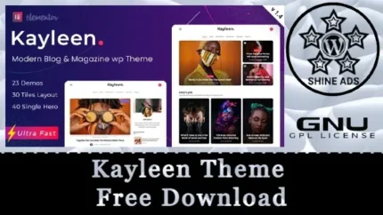 Kayleen Theme Free Download v3.4