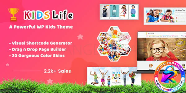 Kids Life Theme – Children School WordPress Theme Free Download v5.1