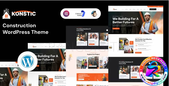 Konstic – Construction WordPress Theme Free Download v2.0