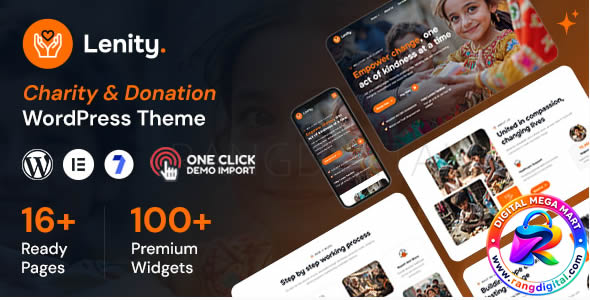 Lenity – Charity & Donation WordPress Theme Free Download v1.0.1