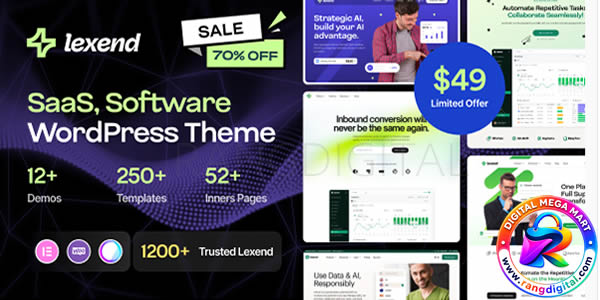 Lexend Theme – Software, SaaS & Startup WordPress Theme Free Download v2.0