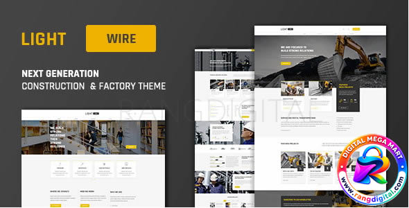 Lightwire Theme – Construction And Industry Theme Free Download v1.4.8