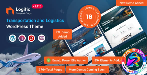 Logitic Theme – Transportation & Logistics WordPress