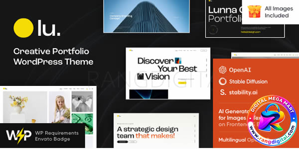 Lunna – Photographer Portfolio WordPress Theme Free