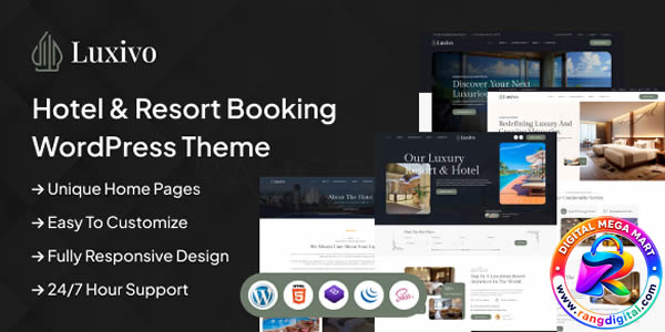 Luxivo - Hotel & Resort Booking WordPress Theme