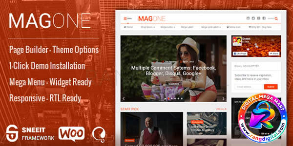 MagOne WordPress Theme Free Download v9.1