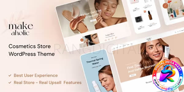 Makeaholic Theme – Beauty Cosmetics WordPress Theme Free Download v1.9.1