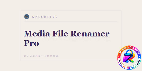 Media File Renamer Pro Free Download v6.2.8