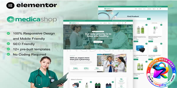 MedicaShop – Pharmacy & Medical Store Elementor