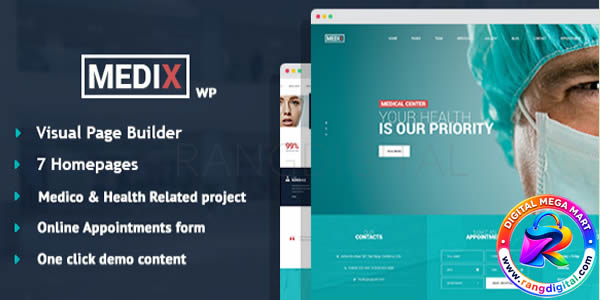 Medix – Medical Clinic WordPress Theme Free Download v3.1