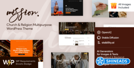 Mission Theme – Church & Religion Multipurpose WordPress Theme Free Download v1.17