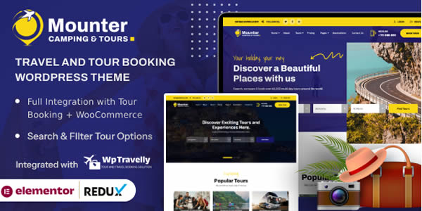 Mounter – Camping, Travel & Tour Booking WordPress