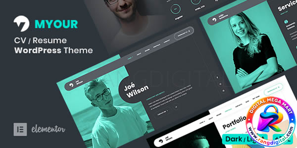 Myour CV Resume WordPress Theme Free Download