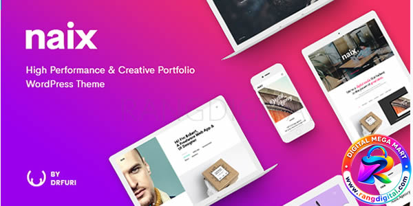 Naix Theme – Creative & High Performance Portfolio WordPress Theme Free Download v1.7.1