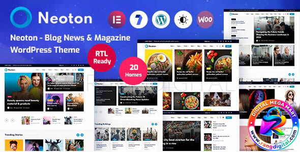 Neoton – News Magazine WordPress Theme Free Download v4.1.1