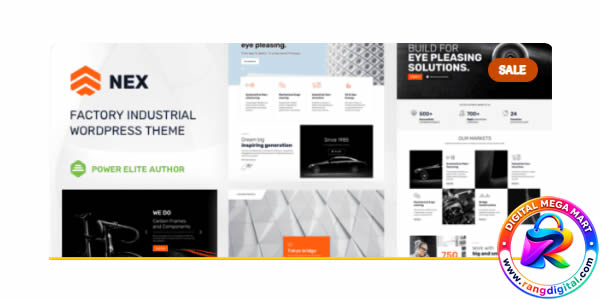 Nex Theme – Factory & Industrial WordPress Theme Free Download v40