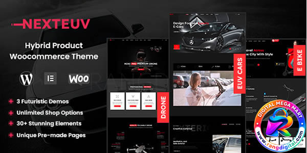 NextEuv Theme – EV Shop, Single Product Store WordPress Free Download v1.1.0