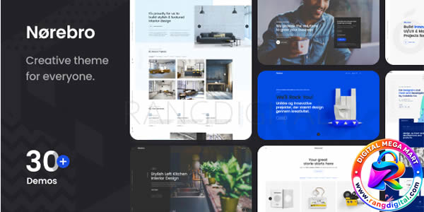 Norebro Theme – Creative Portfolio Theme for Multipurpose Usage Free Download v1.6.9