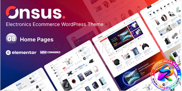 Onsus Theme – Electronics E-commerce WordPress Theme Free Download v1.1.1