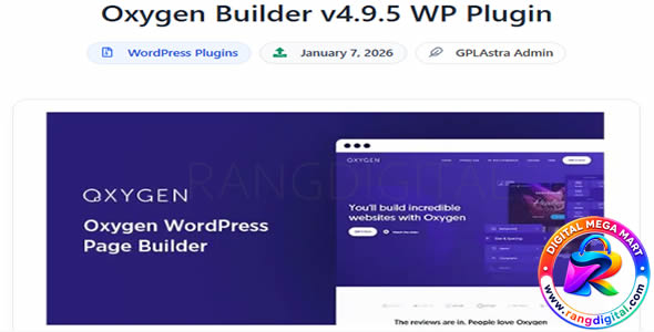 Oxygen Builder Plugin Free Download v4.9.5