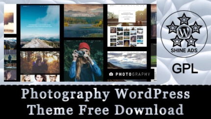 Photography WordPress Theme Free Download v7.7.7