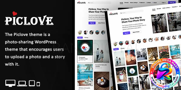 Piclove – Blog & Photos Download WordPress Theme