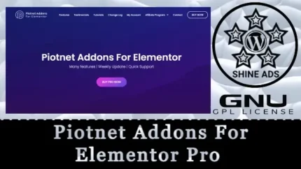 Piotnet Addons For Elementor Pro Free Download v7.1.74