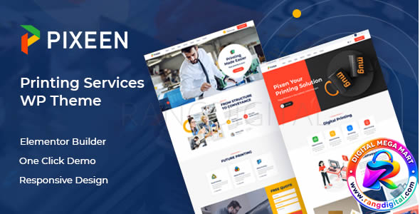 Pixeen Theme – Printing Services Company WordPress Theme + RTL Free Download v2.0.2