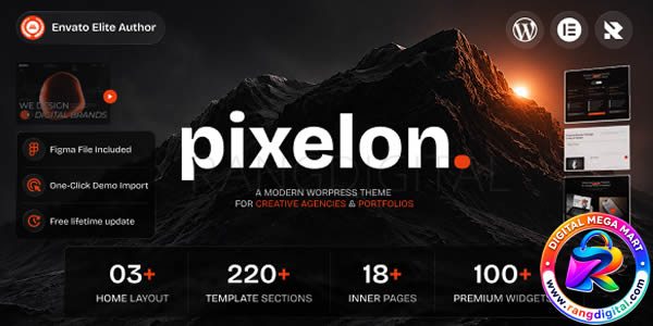 Pixelon - Creative Digital Portfolio WordPress Theme