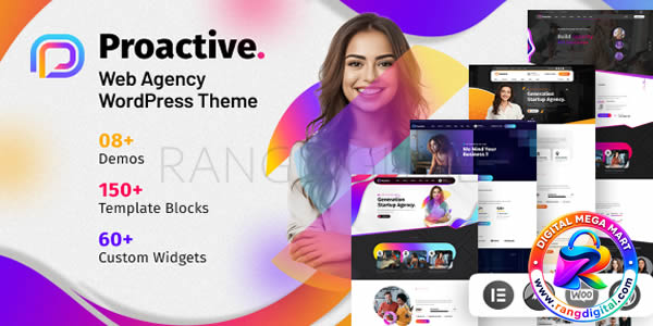 Proactive - Web Design Agency WordPress Theme