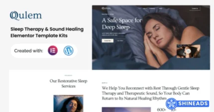Qulem – Sleep Therapy & Sound Healing Elementor Template Kits Free Download v1.0