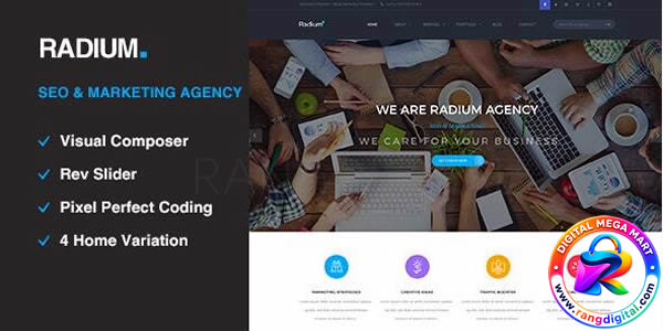 Radium – SEO Digital Agency WordPress Theme Free Download v2.6