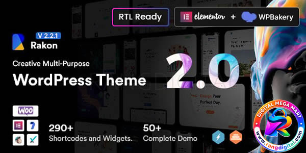 Rakon WordPress Theme Free Download v2.3.1