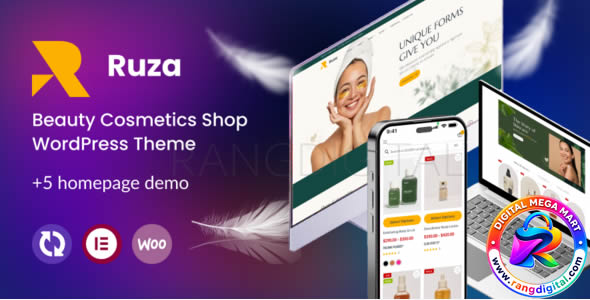 Ruza Theme – Beauty Cosmetics Shop WordPress Theme Free Download v1.0.14