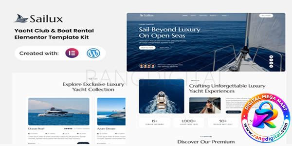 Sailux – Yacht Club & Boat Rental Elementor Template