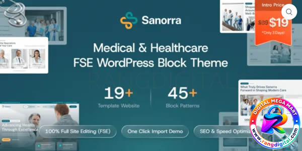 Sanorra – Medical & Healthcare FSE WordPress Block