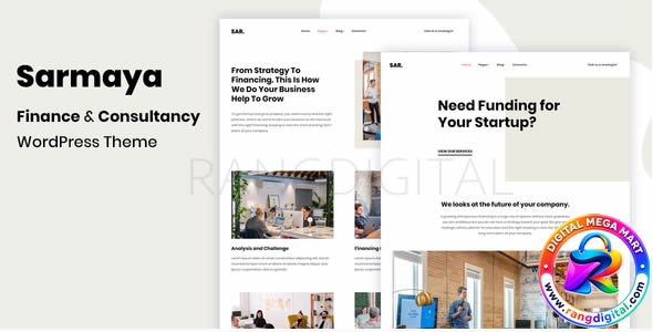 Sarmaya – Finance & Consultancy WordPress Theme