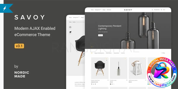 Savoy WooCommerce Theme Free Download v3.2.0