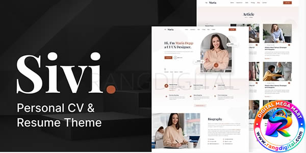 Sivi – Personal CV/Resume WordPress Theme Free Download v1.5