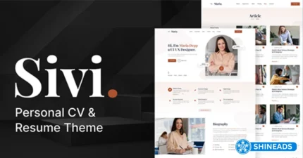 Sivi – Personal CV/Resume WordPress Theme  Free Download v1.5