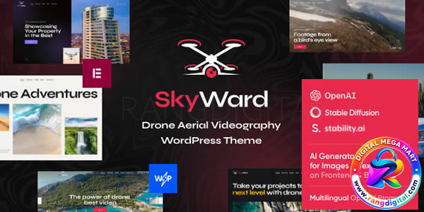 Skyward – Drone Aerial Videography WordPress Theme Free Download 1.13