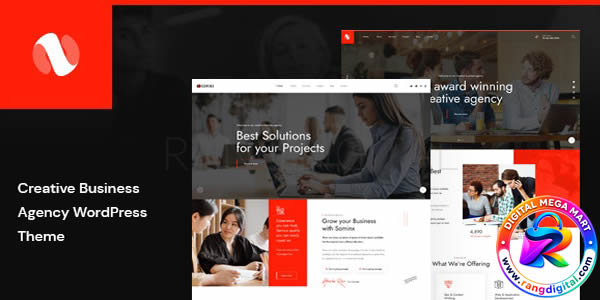 Sominx – Creative Business Agency WordPress Theme Free Download v1.2.8