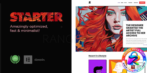 Starter – Optimized, Fast & Minimalist Blog Theme!