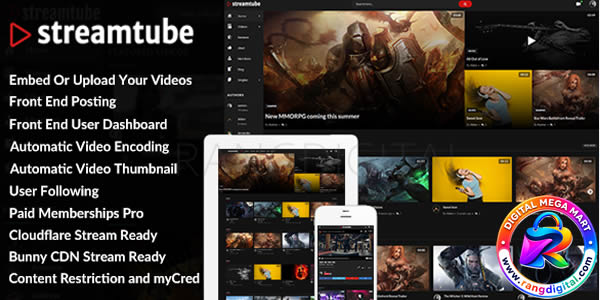 StreamTube Theme Free Download v4.17