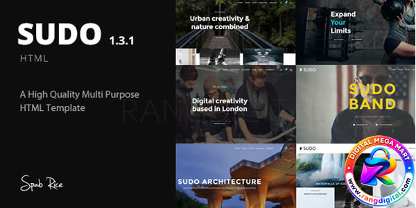 Sudo - High Quality Multipurpose HTML template