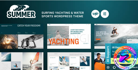 Summer – Surfing Yachting & Water Sports WordPress
