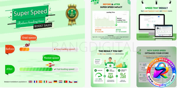 Super Speed – Incredibly fast – WebP, Cache & SEO