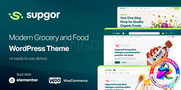 Supgor – Grocery Store and Food WordPress Theme Free Download v1.0.5