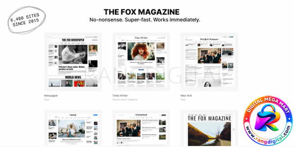 The Fox – Minimal Magazine News WordPress Theme